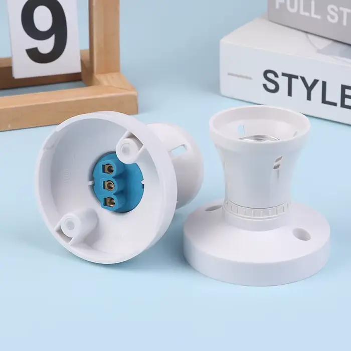 Tête de lampe de plafond à vis E27 haute puissance, support de lampe LED, douille de Base d'éclairage Led de bureau, support de lampe rond résistant à la chaleur pour la maison
