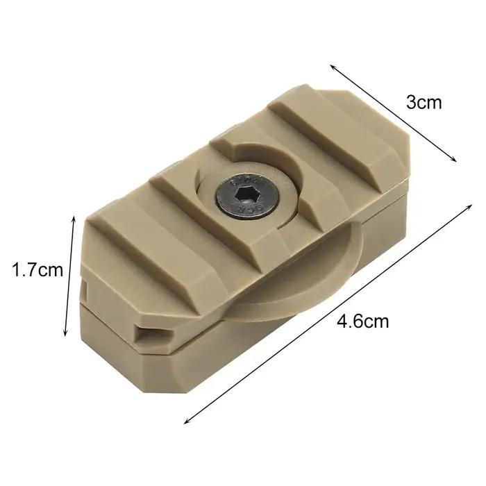 Adaptateur de montage sur rail latéral pour casque, accessoires de chasse, guide de rotation rapide pour airsoft, résistant, Dul360, 2 pièces