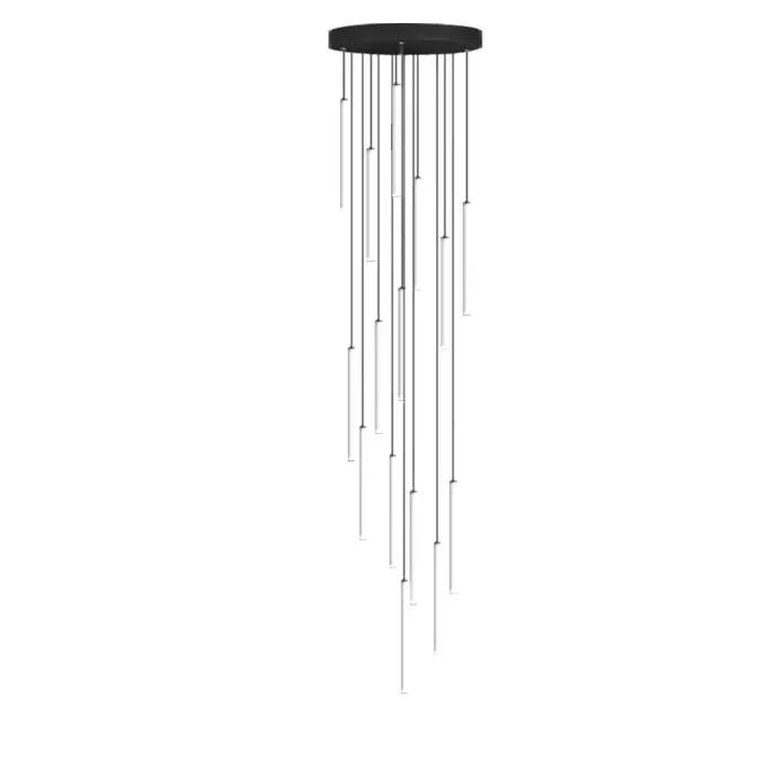 Grand lustre de plafond pour escalier, lampe LED longue pour la maison, l'hôtel, le hall, lampe suspendue, éclairage de lustre, lampe suspendue pour escalier