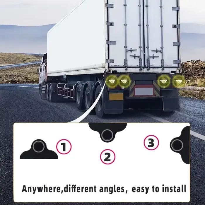 Capteurs de stationnement 4 Kit système d'alarme sonore camion Parktronic Radar de recul pour Van Rv camion remorque détecteur bip vocal