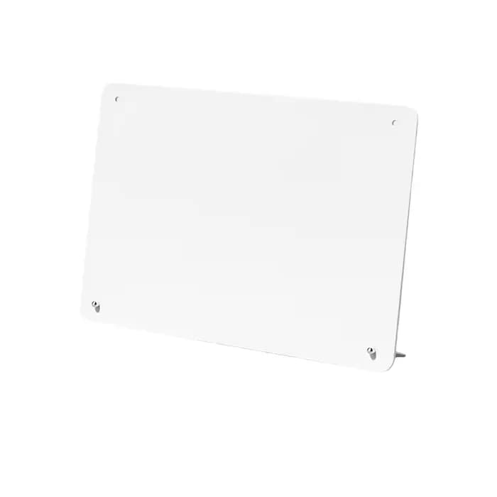 Tableau blanc magnétique de bureau de grande taille, panneau de fer écrit à la main, café, tableau d'affichage sur pied