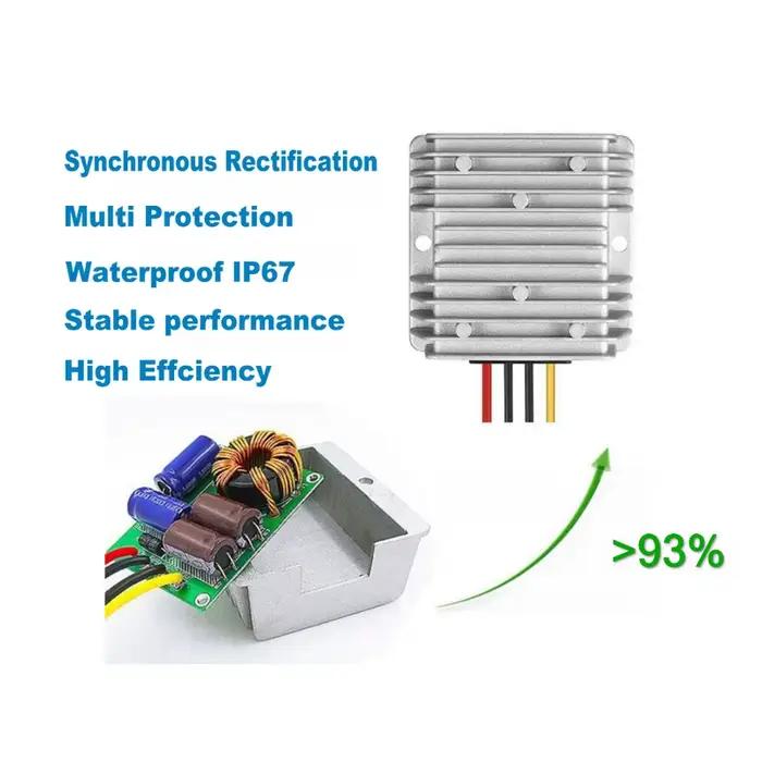 Chargeur de batterie DC 12v 24v à 12v 12.6v 13.v 14.5v