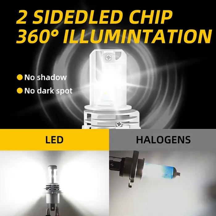 H4 LED Moto Phare Ampoules Salut Lo Faisceau Moto Lumières Pour Yamaha Kawasaki Suzuki H4 LED Lampe Avec Canbus Moto Phare