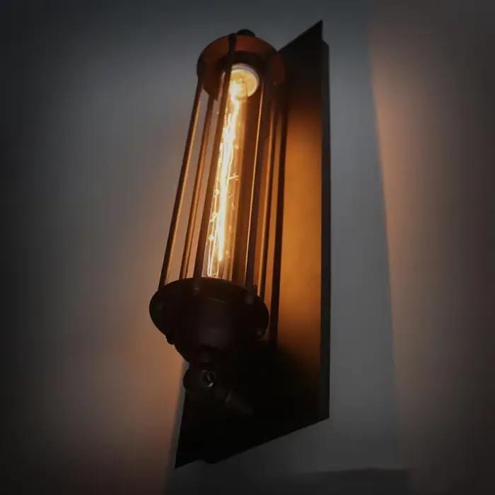 Lampe murale en fer de style industriel rétro, pour couloir, escalier, restaurant, loft, chambre à coucher, lampe de chevet, décoration de la maison, éclairage LED intérieur