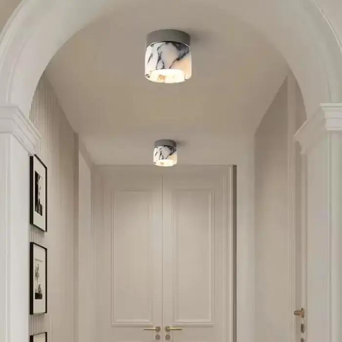 Lampe nordique en marbre