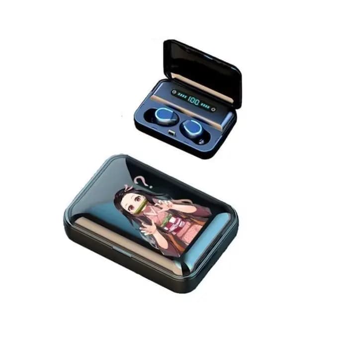 Demon Slayer Kamado Tanjirou Kamado Nezuko dessin animé mignon Bluetooth casque sport Fitness pratique sans fil casque de charge