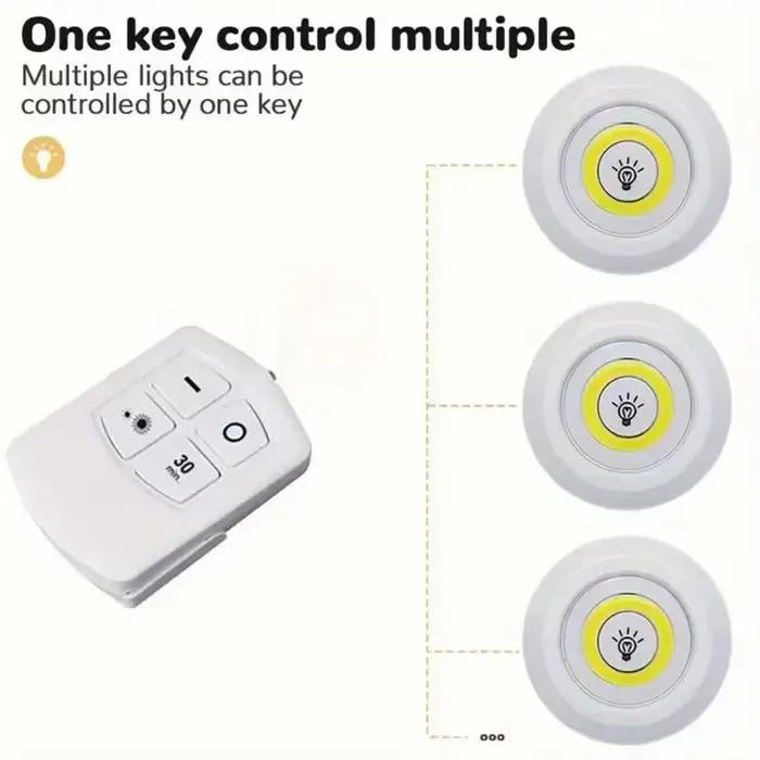 Lumière LED sans fil avec télécommande