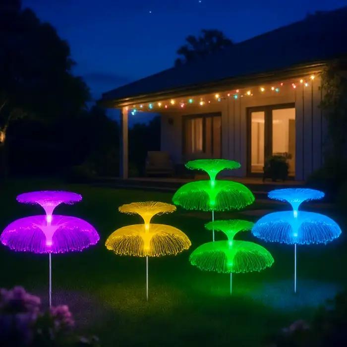 Lampe solaire en forme de méduse