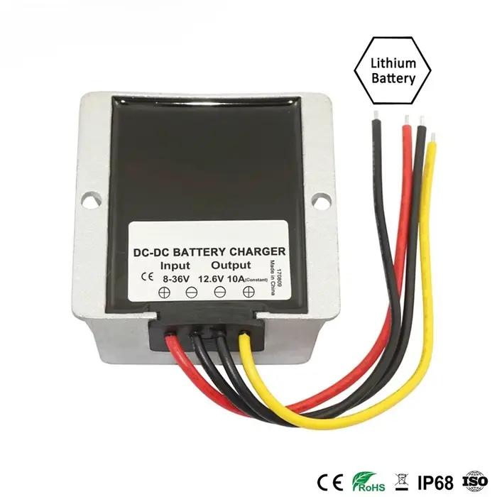 8-36V à 12.6V 13.8V 14.5V 16.8V 5A 8A 10A chargeurs boost buck DC chargeur double batterie système 12V