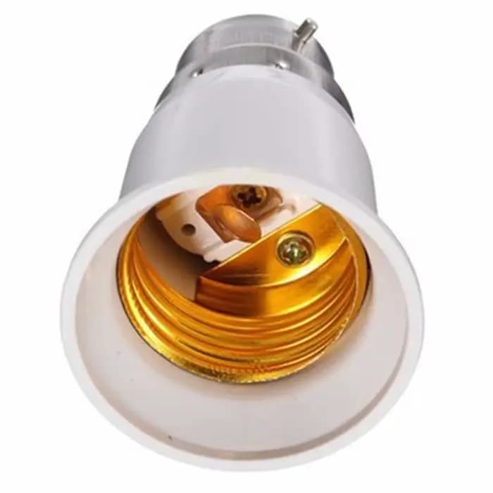 Adaptateur d'ampoule à baïonnette B22 à vis Edison E27, support de convertisseur de lampe, adaptateur de lumière, support de lampe, pièces d'éclairage, 2 pièces