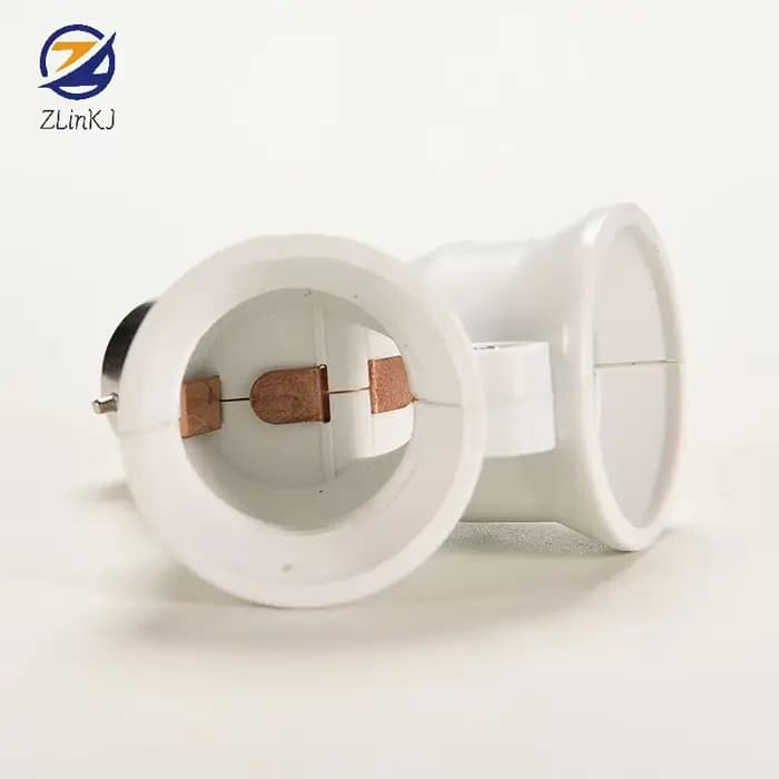 1 pièces B22 à 2x E27 ampoule à baïonnette convertisseur de lampe adaptateur séparateur douille à vis