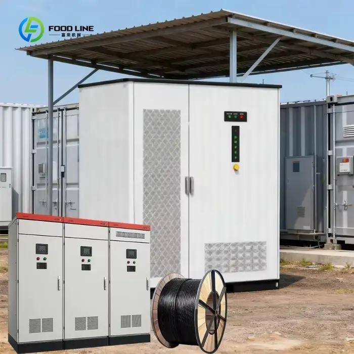 Système d'énergie solaire hybride 120-250 kW avec onduleur