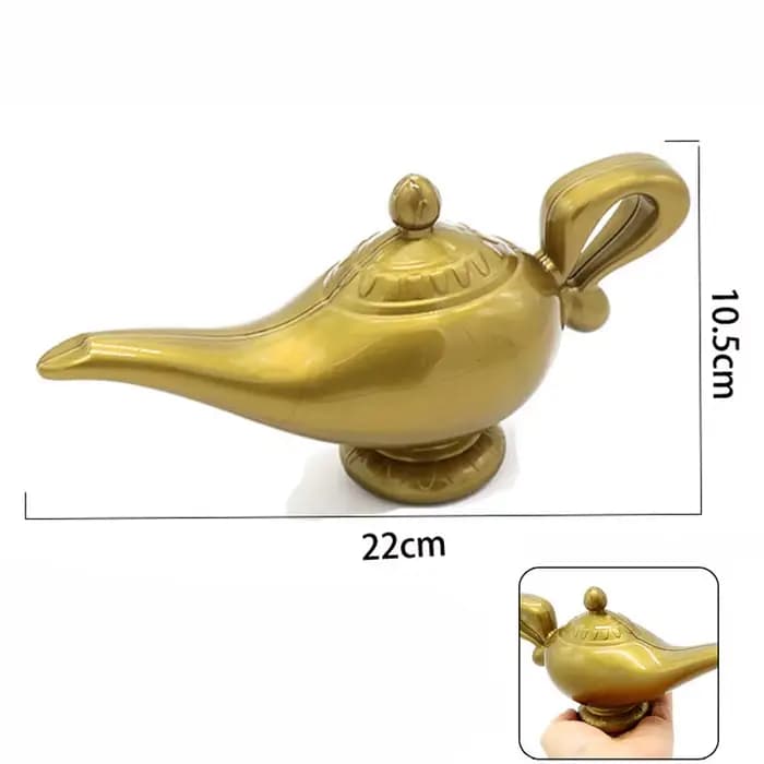 Accessoire de cosplay de princesse pour filles, diadème, lampe magique d'Aladdin, accessoires de jeu de rôle du Genie, perruque Jasmine pour enfant, coiffe de fête, cadeau