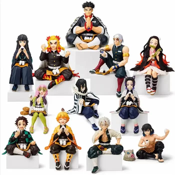 Demon Slayer, Figurine d'anime, Articles d'anime, Cadeau d'anime pour l'anniversaire des amis, Statue de personnage d'anime, Ornement de bureau, Ornement de bureau PC, Figurine de collection, Cadeau d