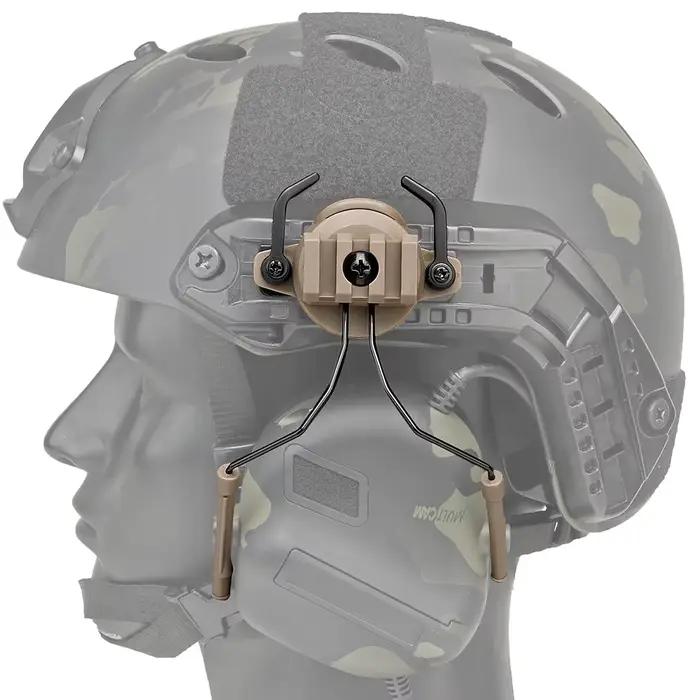 Support de casque tactique, adaptateur de Rail de casque rapide, support pivotant, accessoires de casque d'oreille de tir Airsoft, équipement tactique