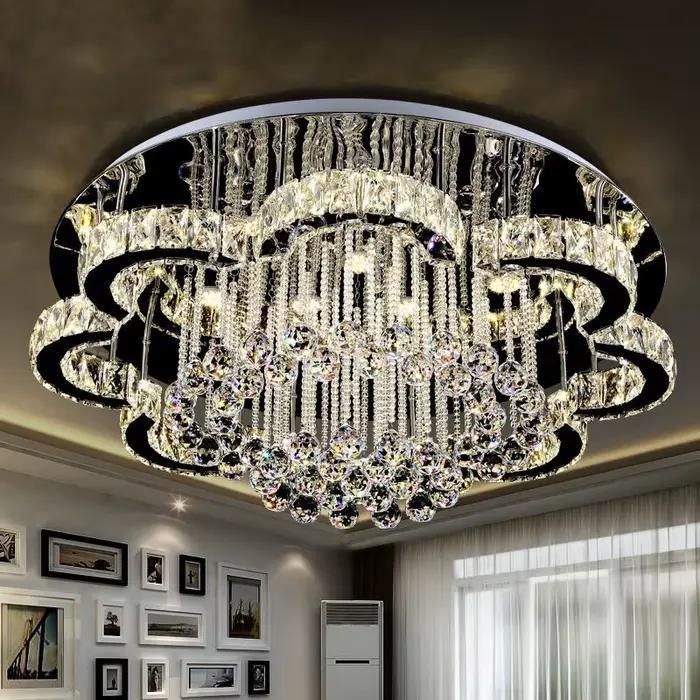 Plafonnier LED en Clip au Design Minimaliste Moderne, Luminaire Décoratif de Plafond, Idéal pour un Salon ou une Villa