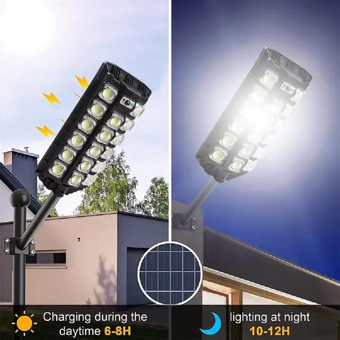 28000000LM 80000W Super puissant lumière solaire extérieure LED étanche pour mur de jardin Angle réglable lampe