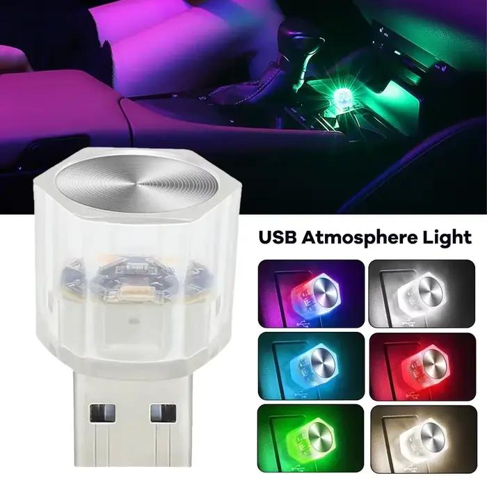 Voiture USB intérieur lumière ambiante LED atmosphère décorations lumières Auto lampe de lecture coloré lampe décorative accessoires