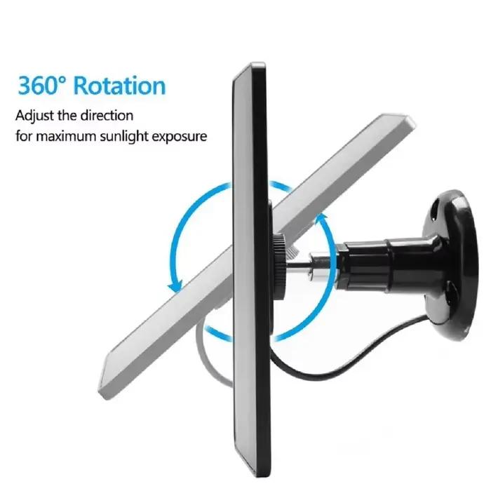 Panneau solaire USB Type C extérieur étanche faible consommation sécurité Surveillance sonnette caméra 3W 6V