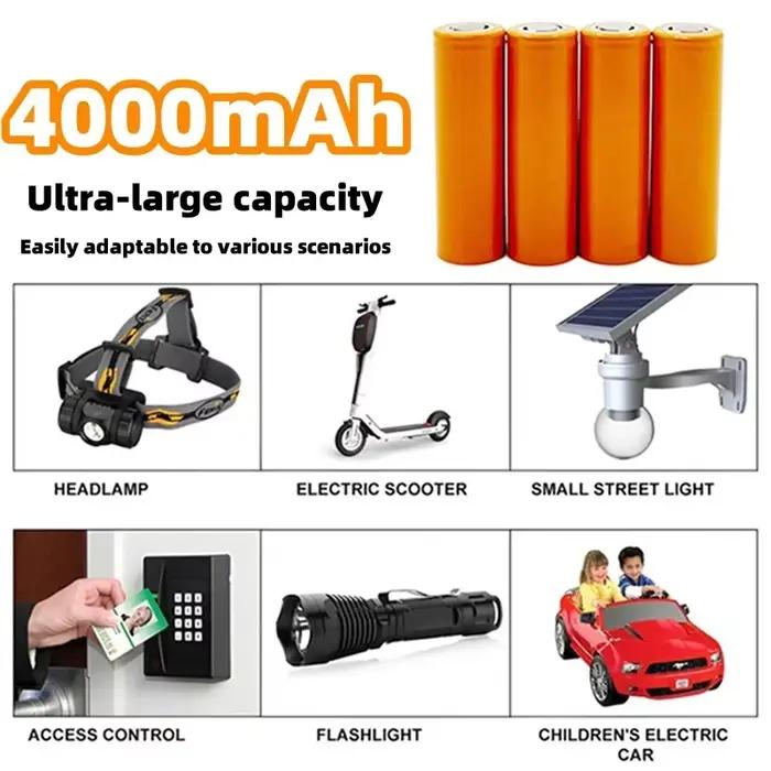 Batterie rechargeable 3.7V 21700 -70g- 4000mah 30A