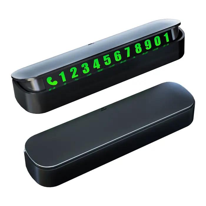 Panneau de stationnement temporaire pour voiture avec numéro de téléphone et plaque d'immatriculation, idées de décoration intérieure, panneaux de stationnement cachés