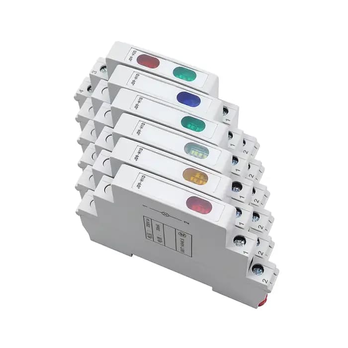 Din Rail voyant 24V 220V AC/DC Type de piste Signal lumineux tricolore double couleur lumière rouge