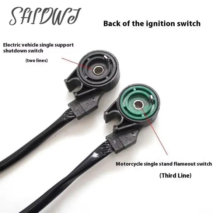 Moteur interrupteur décrochage pied latéral béquille Support capteur béquille interrupteur arrêt pour moto électrique moto