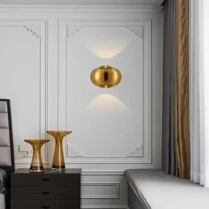 Art de luxe en aluminium applique murale en verre décoration applique pour salon salle à manger chambre couloir escalier décor à la maison applique