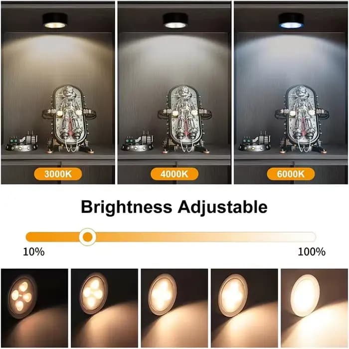 Lumière d'image à piles lumière de peinture LED magnétique avec minuterie à intensité variable à distance 3 Modes d'éclairage lumière d'affichage artistique noir