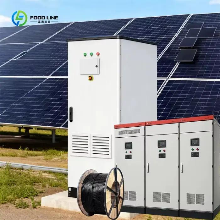 Système d'énergie solaire hybride 120-250 kW avec onduleur