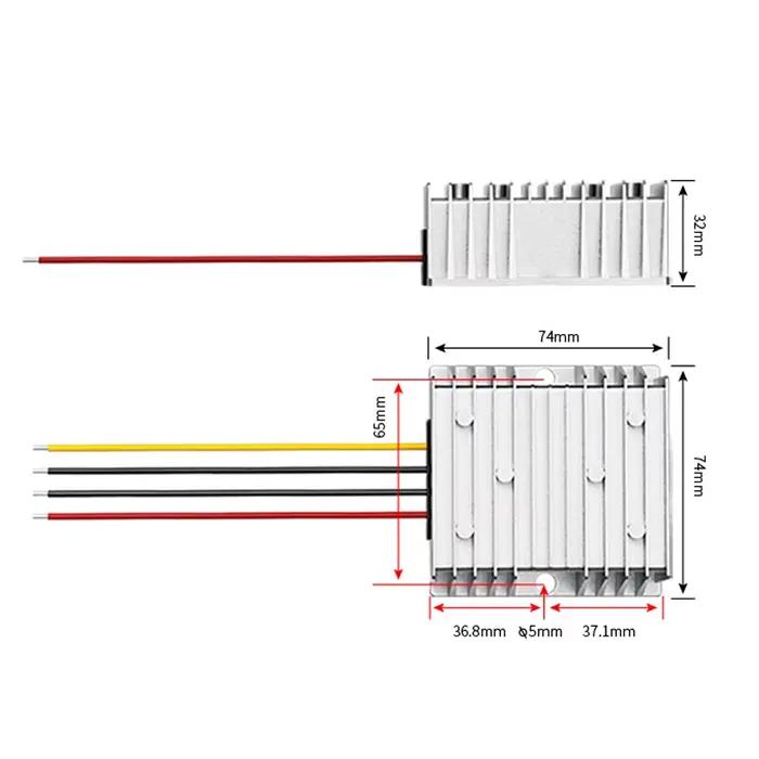 8-36V à 12.6V 13.8V 14.5V 16.8V 5A 8A 10A chargeurs boost buck DC chargeur double batterie système 12V