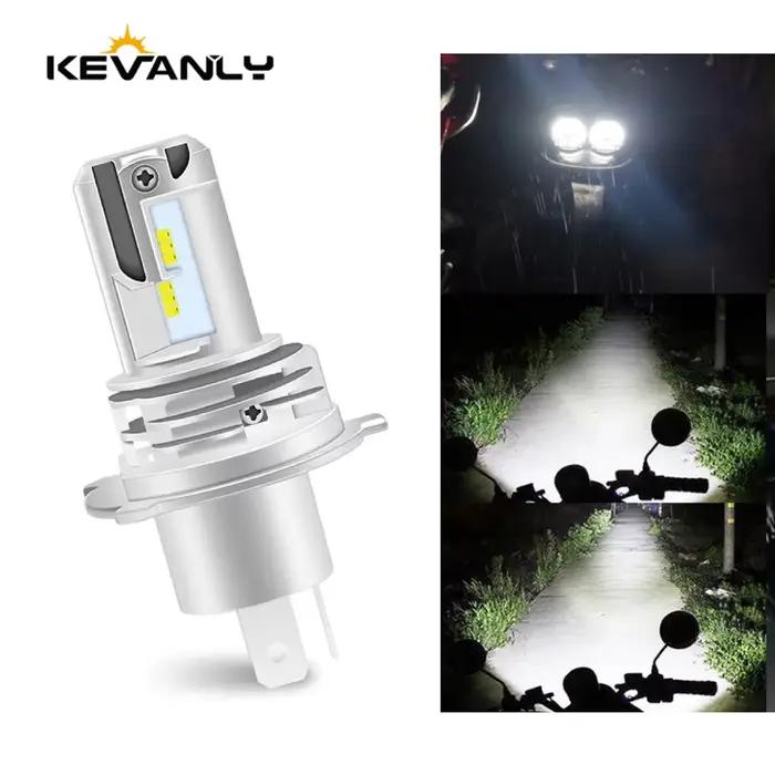 H4 LED Moto Phare Ampoules Salut Lo Faisceau Moto Lumières Pour Yamaha Kawasaki Suzuki H4 LED Lampe Avec Canbus Moto Phare