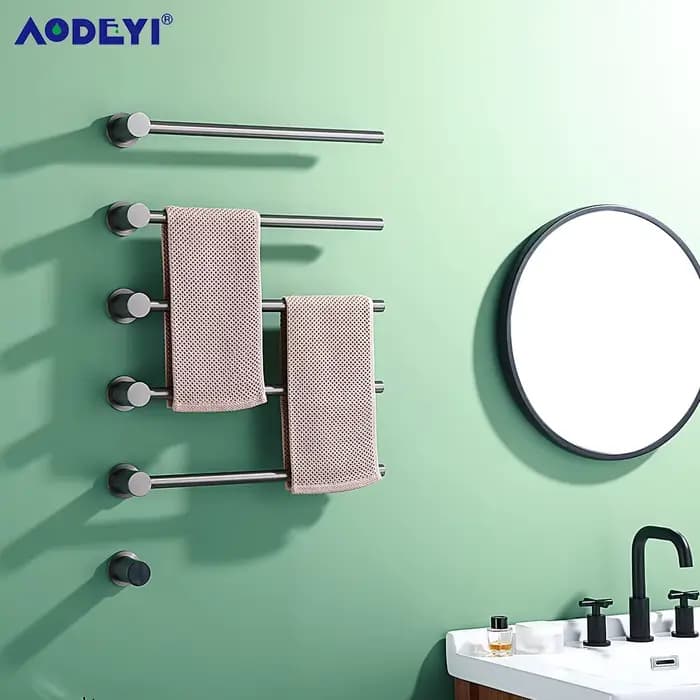 Porte-serviettes chauffant électrique pour salle de bain