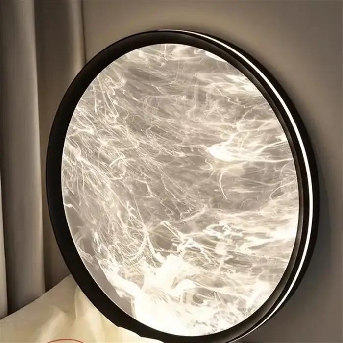 Plafonnier mince minimaliste nuage brume lampe principale led lampe ronde pour chambre Art intérieur Protection des yeux art lampe décorative