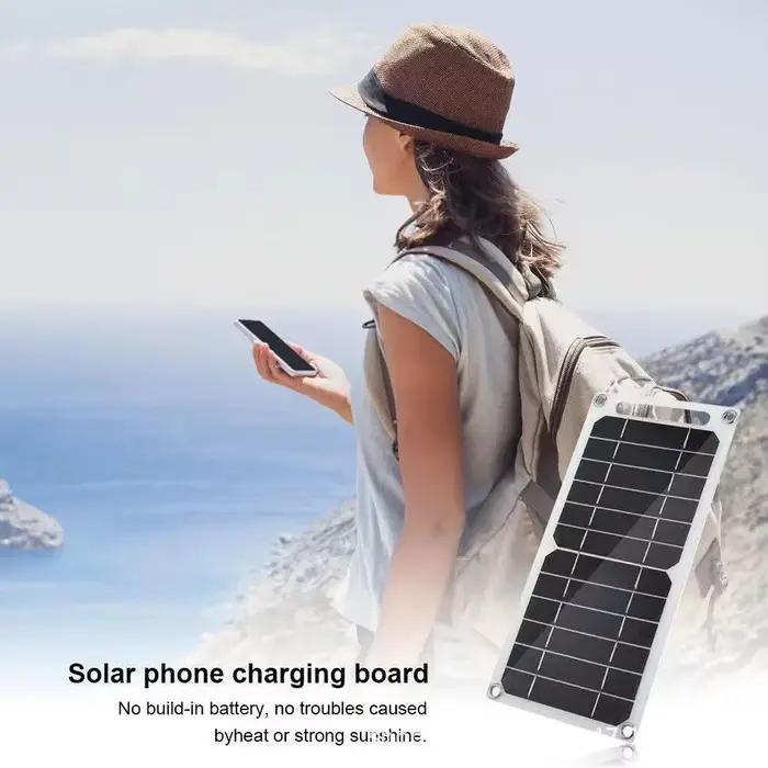 Panneau solaire 30W USB type-c étanche randonnée en plein air Camping batterie Portable téléphone