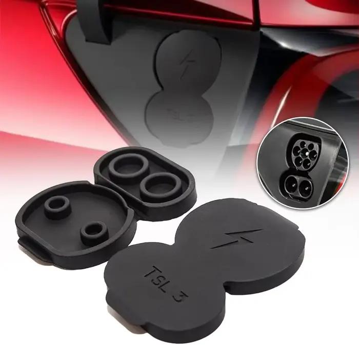 Couvercle de protection contre la poussière pour Tesla modèle 3, prise européenne, Port de chargement de voiture, modèle Y modèle 3, accessoires 2021 2022 2023