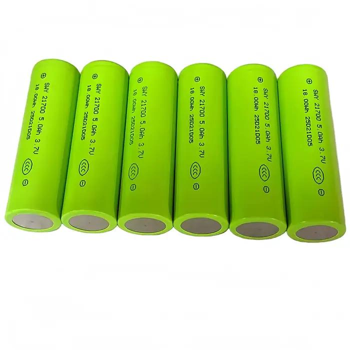 10/100 pièces nouveau original INR21700-P50B 5000mAh 50A 3.7V 21700 10C batterie au lithium