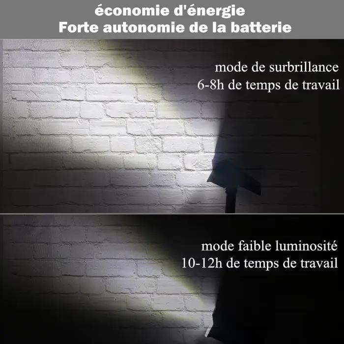 Projecteur solaire réglable conforme à la norme IP65