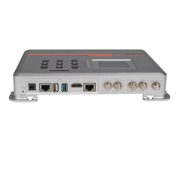 Tuner DVB-S2 DVB-T T2 DVB-C ISDBT vers IP UDP HTTP RTSP Récepteur de flux de passerelle numérique à 2 canaux Modulateur