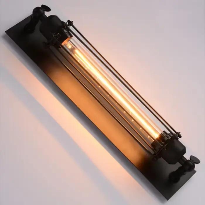 Lampe murale en fer de style industriel rétro, pour couloir, escalier, restaurant, loft, chambre à coucher, lampe de chevet, décoration de la maison, éclairage LED intérieur
