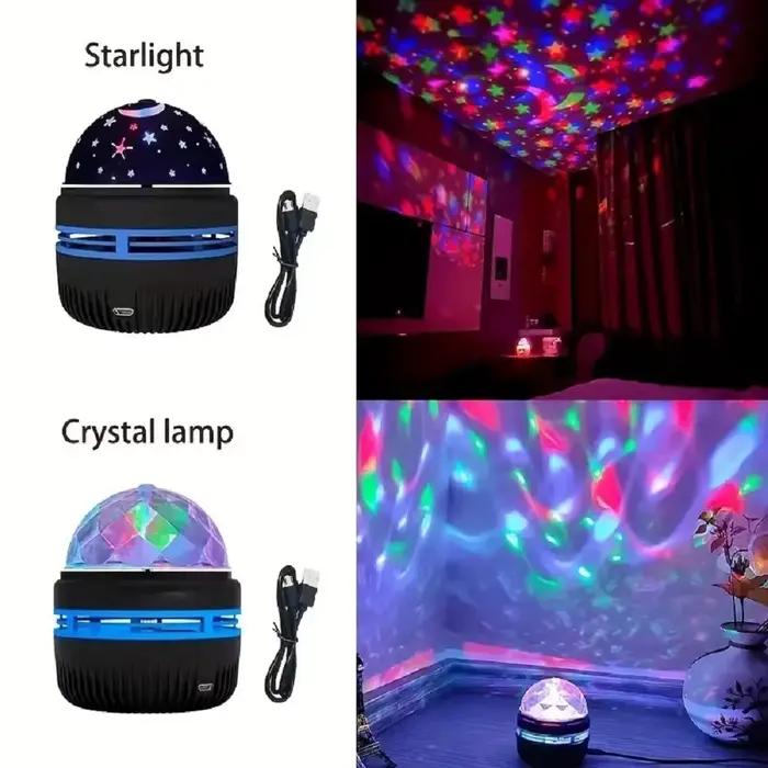 Projecteur de ciel étoilé LED, veilleuse USB enfichable, rotatif automatique, lampe d'ambiance pour salle de lune étoilée, décoration de fête pour la maison