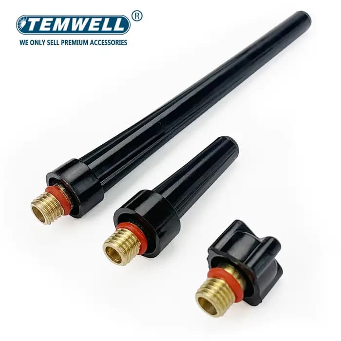 Outils de soudage, accessoires de Machine à souder TIG WP9 WP20 torche de soudage TIG/tête de pistolet, capuchon arrière TIG court, moyen et Long, 5 pièces