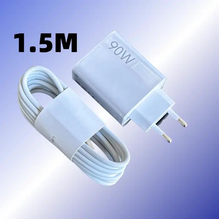 Chargeur Xiaomi Mi 90W, charge rapide, turbocompresseur 90 watts, Xiao Mi 15 14 13 Ultra 12 Poco X5 Pro Pad 7 Redmi, câble Type C