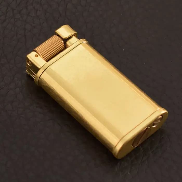 Briquets à huile en laiton Vintage, flamme rétro, meule, essence, vieux tranchées, allume-cigare en métal, Gadgets pour fumeur