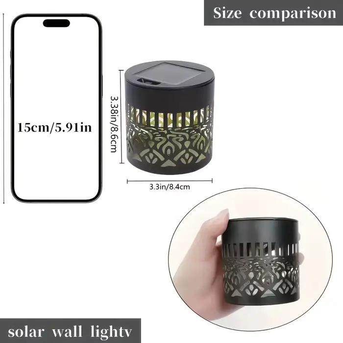 Lampe murale solaire d'extérieur en métal IP65