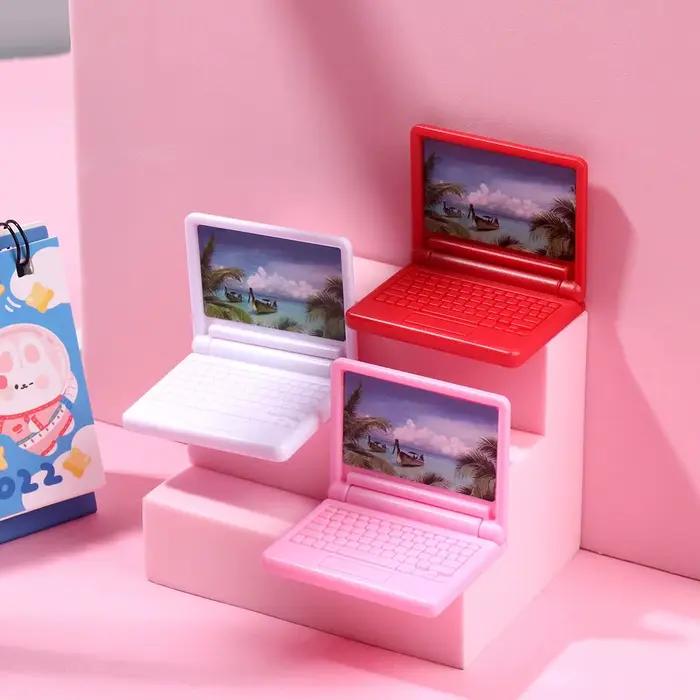 Mini ordinateur portable pliable, accessoires de beurre, ordinateur portable, jouet de bureau, mini courses, mode 216.239.