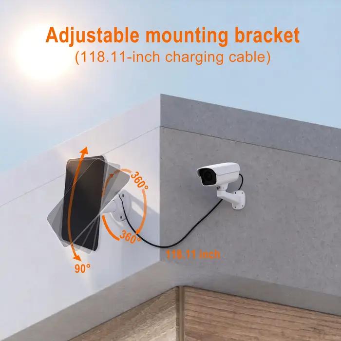 Chargeur Solaire pour Caméras de Sécurité - Haute Efficacité