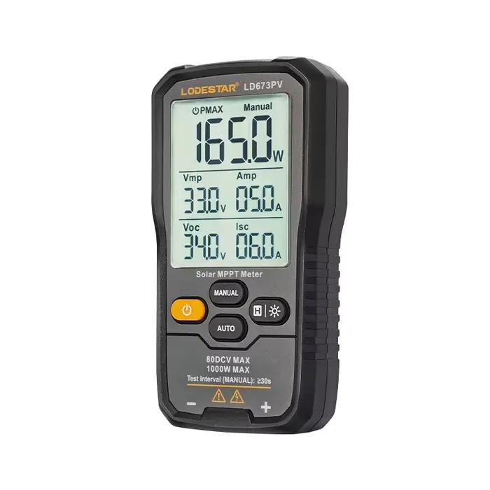 LODESTAR LD673PV Plus compteur MPPT solaire 2000W testeur de panneau photovoltaïque pour suivi de Point d'alimentation maximale Voltag de Circuit ouvert de crête