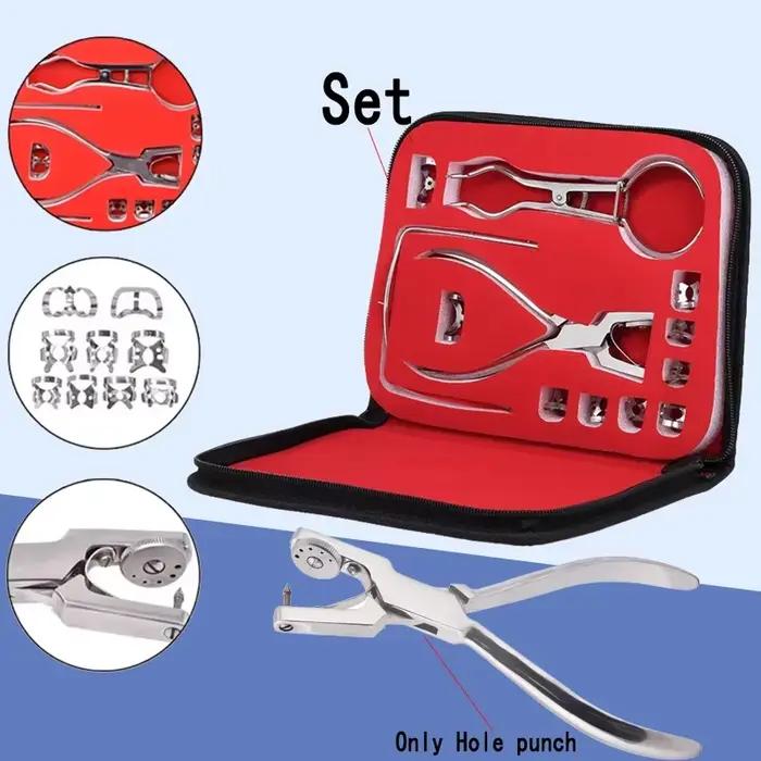 Kit de soins des dents, perforateur de barrage dentaire, pince de perçage de trous de barrage de dentisterie pour dentiste, perforateur de barrage en caoutchouc, outils orthodontiques de laboratoire