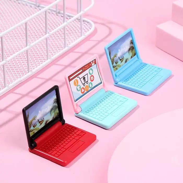 Mini ordinateur portable pliable, accessoires de beurre, ordinateur portable, jouet de bureau, mini courses, mode 216.239.